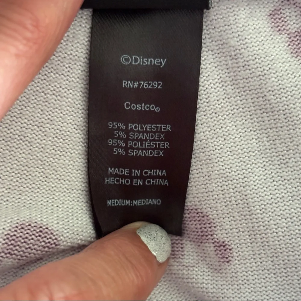 Disney | Women’s Purple Minnie Mouse All Over Long Sleeve Pajama Pants Set - Picture 14 of 14